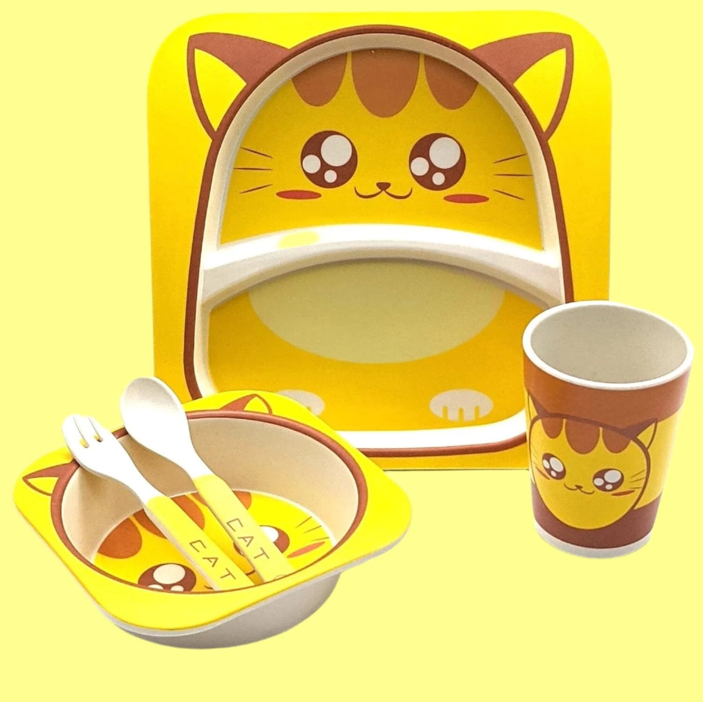 VAISSELLE BEBE - BambooKid™ - Chat - Le Coin de Bébé