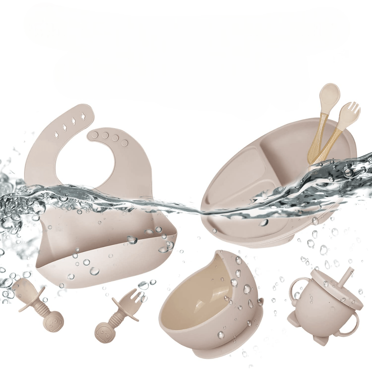 VAISSELLE BEBE - TablewareBabySet™ - Beige - Le Coin de Bébé