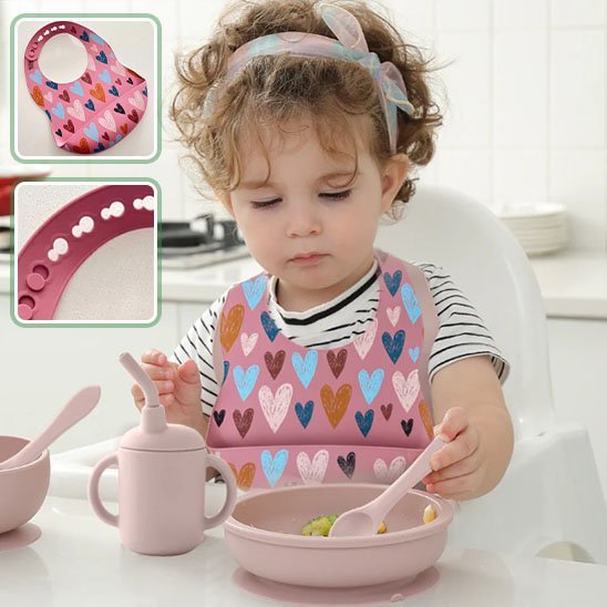 bavoir bebe ultra absorbant coeur