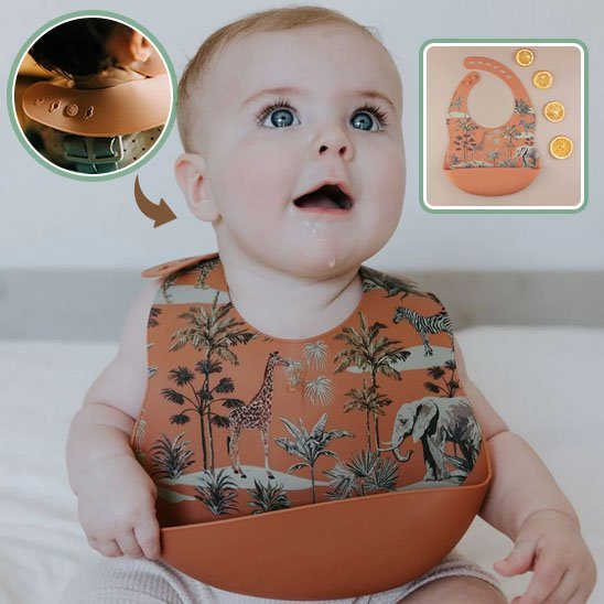 bavoir bebe ultra absorbant safari corail