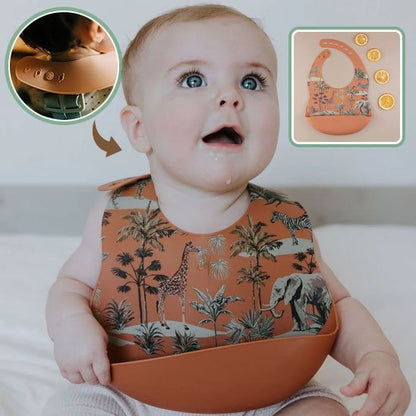 bavoir bebe ultra absorbant safari corail