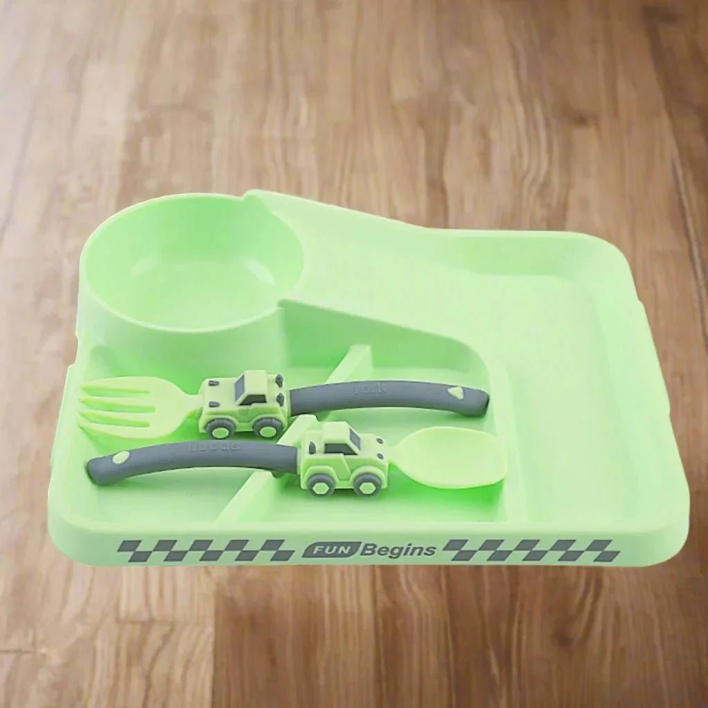 VAISSELLE BEBE - CoursePlate™ - Vert - Le Coin de Bébé